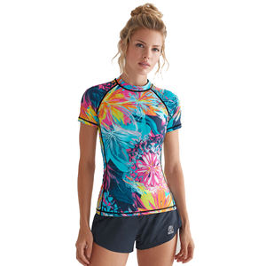 Camiseta Deportiva de Compresión para Mujer, Secado Rápido, Ropa de Gimnasio, Top Deportivo sin Costuras, Sublimado, para Damas - Product Image 1