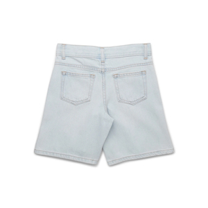 Short en jean blanc 100 % coton pour femme, coupe droite, personnalisable avec logo, qualité supérieure – Meilleures ventes - Product Image 2