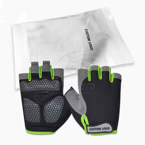 Durable Anti <b>Slip</b> Comfort Fit <b>Half</b> Finger Racing Cycling Gloves with Safety Padding Breathable Fabric for Daily Bike Riding - Product Image 5