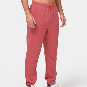 Vente en gros de pantalons de jogging pour hommes en toile légère, de haute qualité, avec logo personnalisé, décontractés, surdimensionnés, à séchage rapide, avec ceinture élastique et poches latérales - Product Image 1