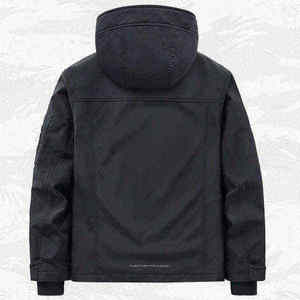 Mens Urban <b>Techwear</b> Tactical <b>Jacket</b> Multi-Pocket Windbreaker Streetwear Cargo Coat - Product Image 3