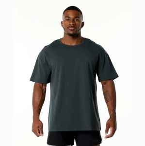 เสื้อยืดสตรีทแวร์ผ้าฝ้ายสีเทาควันบุหรี่สำหรับผู้ชาย คอกลม ลายกราฟิก สไตล์ลำลอง สำหรับฤดูร้อน - Product Image 1