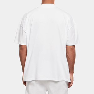 T-shirt de fitness pour homme de haute qualité, coupe ajustée, logo imprimé, 100% coton et polyester, séchage rapide et respirant, vêtements pour homme - Product Image 2