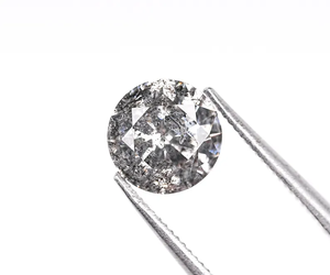 Diamant naturel 1,00 CT, taille sel et poivre, solitaire, couleur fantaisie, taille brillant rustique, percé au laser, extraits de la Terre, diamant brut personnalisé - Product Image 4