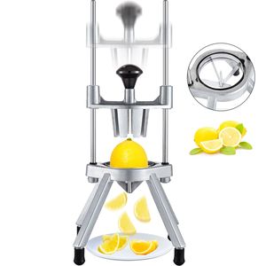 Affettatrice Professionale in Acciaio Inox a 4 Sezioni per Frutta e Verdura, Facile da Usare, per Casa, Bar e Ristoranti, Taglia Lime e Limoni - Product Image 1