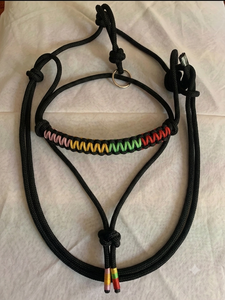 HM GLOBAL Cuerda de Nylon Trenzado Multicolor de Alta Calidad, Duradera y de Larga Duración, con Herrajes de Hierro Niquelado para Caballos Western - Product Image 2