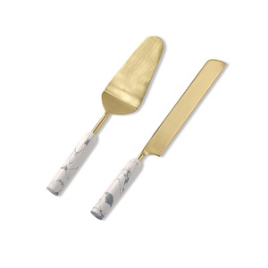 Juego de Postres de Lujo Premium – Cuchillo y Servidor para Pastel de Diseño para Eventos Modernos - Product Image 3