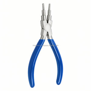 Pince à boucler ronde/concave à 3 étapes pour fournisseurs d'outils, outil de pliage de fil en acier inoxydable de haute qualité pour la fabrication de bijoux DIY - Product Image 4
