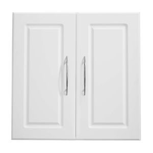 2-Tier Adjustable Shelf Wall-Mounted Hanging Cabinet <b>for</b> <b>Kitchen</b> <b>Storage</b> 2-Door Cupboard Adjustable Shelf <b>for</b> Laundry Room Use - Product Image 6