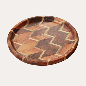 Bandeja de madera de acacia pulida personalizada con diseños OEM para servir en Ramadán, platos desechables a buen precio para Chocolate - Product Image 5