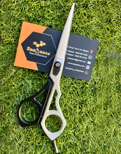 Ciseaux amincissants professionnels nouveau modèle avec anneau de pouce mobile confortable JSI salon de coiffure ciseaux de coiffeur PAR SAAQAANS - Product Image 2