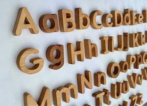 Iniciales Decorativas de MDF para Decoración del Hogar Personalizada, Letras de Madera MDF Cortadas con Láser para Decoración DIY por Handmade Collection - Product Image 4