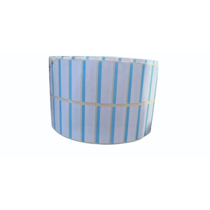 Autocollant d'impression imperméable 50mm*15mm 2000 pièces, rouleau d'autocollants à code-barres, étiquette adhésive synthétique blanche vierge personnalisée - Product Image 1