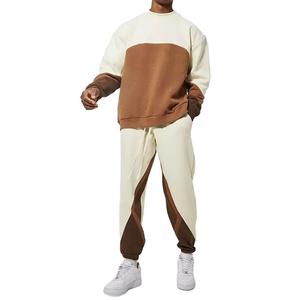 High Quality Premium Custom Sport Tracksuits For <b>Men</b> Athletic Autumn Casual Jogging Running Training Two Piece Fleece Pants Set - Product Image 5