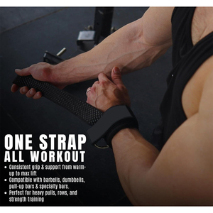 Sangles de musculation avec anneaux en D et support de poignet, personnalisées, robustes, épaisses et confortables - Product Image 2