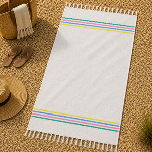 Serviettes Fouta promotionnelles, serviettes de plage turques Hammam avec franges, design jacquard, nouvelle collection, fabricant de serviettes Fouta - Product Image 5