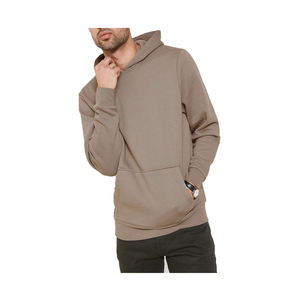 <b>Men's</b> <b>Red</b> 100% Cotton Fleece Hooded <b>Sweatshirt</b> Loose Fit Casual Pullover with Pocket Knitted Solid Color Winter Wear - Product Image 5