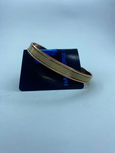 Handmade Gold Plated <b>Copper</b> Brass Cuff <b>Bracelet</b> Adjustable Vintage Design with Magnet Stone - Product Image 4
