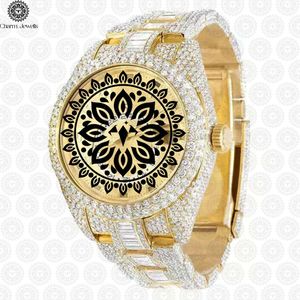 Reloj Mecánico Charm de Acero Inoxidable, Caja de 40 mm, Cristal Analógico, para Hombre, de Lujo, Estilo Vintage, Hip Hop, Resistente a Impactos, 10 Bar, Automático - Product Image 3
