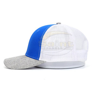 Gorras Trucker para Hombre, Ropa de Exterior, Logotipo Personalizado OEM, Precio de Fábrica, Modernas, Transpirables, Elegantes, Azules y Blancas, de Malla, Ajustables - Product Image 2