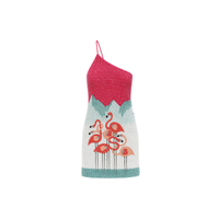 Ensemble de maillot de bain deux pièces brodé de perles motif pieuvre, beige et bleu, avec haut court, tenue de plage