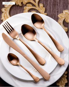 Cubiertos de alta calidad con un acabado elegante, perfectos para hogares modernos, hoteles, restaurantes, cenas festivas y mesas con estilo. - Product Image 1