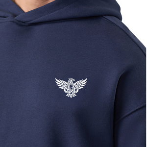 Sudadera con Capucha Extra Grande para Hombre, de Algodón y Felpa, con Bolsillo Canguro, Estilo Casual Urbano, para Invierno - Product Image 5