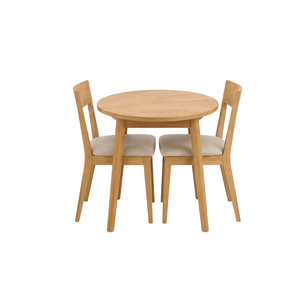 Ensemble de salle à manger ARTERRA en teck moderne de luxe, table et chaises, style scandinave minimaliste, meubles pour hôtel et villa - Product Image 1