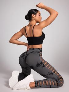 กางเกงเลกกิ้งออกกำลังกายฤดูร้อนคุณภาพสูงสำหรับผู้หญิง ลายเรียบ ปรับแต่งโลโก้ได้ เอวผ้าฝ้าย/ใยไผ่ ป้องกันแบคทีเรีย - Product Image 5