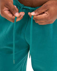 Conjunto Deportivo de Dos Piezas para Hombre, Sudadera con Capucha Extra Grande en Color Verde Azulado Intenso con Ribete, Ropa Deportiva Transpirable para Gimnasio - Product Image 3