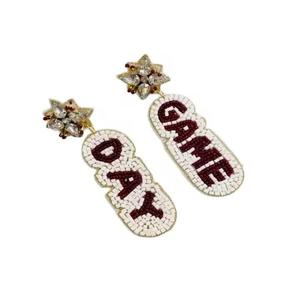 Pendientes de Aro Hechos a Mano con Cuentas de Vidrio HAIL STATE, Estilo Bohemio, Lindos, con Diseño de Animales y Frutas, para Fiestas - Product Image 3