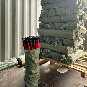 Manche de balai en bois du Vietnam, revêtement PVC, couleur rouge, 120 cm et 70 cm, écologique, léger - Product Image 3