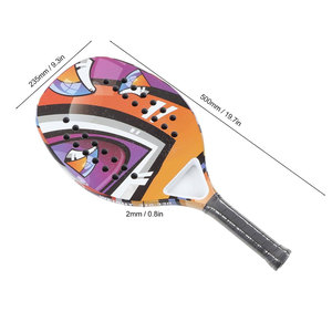 High Quality Custom Professional Paddle Racket Padel Sports New 18K Carbon Eva Core White Black 12K Net Beach Tennis Racket - Product Image 3
