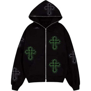 Sweat-shirt à capuche entièrement zippé pour homme, veste légère en polaire chaude, décontractée pour tous les jours - Product Image 5