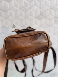 Jacquard <b>Leather</b> Handmade <b>Backpack</b> <b>Real</b> <b>Leather</b> Rucksack Unisex Multi Uses New Classic Design Bag Wholesale Bulk Product - Product Image 4