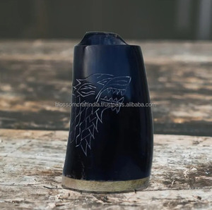 Handmade Buffalo Horn <b>Mug</b> Premium Material Rustic Natural Texture Elegant Unique Traditional Gift Collection - Product Image 1