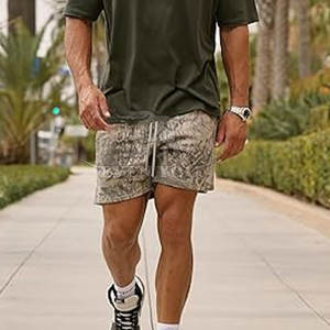 Pantalones Cortos con Estampado de Camuflaje para Hombre, Estilo Casual Urbano, Ajuste Cómodo, Moda de Verano para Exteriores, Precio al por Mayor - Product Image 4