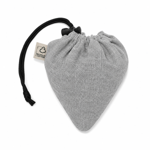 Sac de courses pliable en coton recyclé 225 GSM 40 x 38 cm avec poignées d'épaule intégrées, logo personnalisé, vente en gros, OEM, sac fourre-tout pour épicerie - Product Image 2