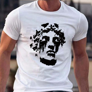 Camiseta para Hombre, Ligera, de Primera Calidad, Algodón y Poliéster, Logotipo Personalizado, Ropa Deportiva para Correr, Corte Ajustado, en Oferta, Diseño Personalizado - Product Image 3