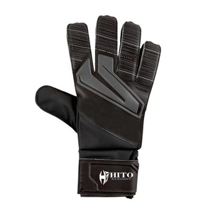 Hot Selling Custom Design Black and White Soccer Goalkeeper <b>Gloves</b> with 4mm German Latex Negative Cut - Product Image 2