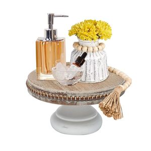 Support à gâteau en bois rustique, présentoir à dessert, socle de service pour cupcakes, pâtisseries, mariage, anniversaire, décoration de cuisine - Product Image 5