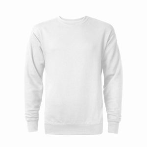เสื้อสเวตเชิ้ตคอกลมสีขาวสำหรับผู้ชาย ทรงปกติ ผ้าถัก 100% คอตตอน สวมใส่สบาย เหมาะสำหรับฤดูหนาว - Product Image 4