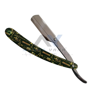Manual Single Blade Stainless Steel Swing Lock Style Barber <b>Razor</b> Exposed Blade Straight Edge Shavette for <b>Mens</b> Grooming Profess - Product Image 4