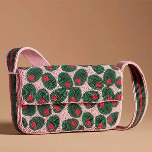 Wholesale Supply Lightweight Square Shape Women's <b>Beaded</b> Embroidery Satchel Handbag-Party Use High Quality <b>Bag</b> - Product Image 3
