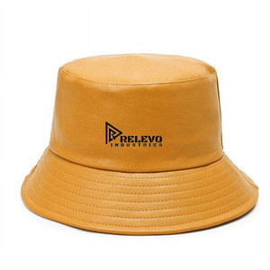 Sombrero de Pescador de Cuero Relevo Industries, Unisex, Color Sólido, Casual, Primavera/Verano, Ajustable 56-58CM, Logotipo Frontal, Ropa de Playa - Product Image 1