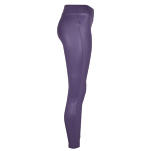 Leggings violets taille haute en PU, coupe skinny longue, style sportif, respirants, en tricot de spandex et nylon - Product Image 4