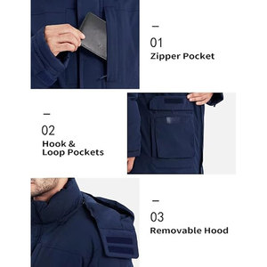 Chaqueta Larga Acolchada de Alto Rendimiento, Transpirable, Reversible, Resistente al Agua, Elegante y Casual para Viajes - Product Image 6