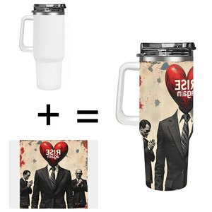 Vaso Térmico Grande de Acero Inoxidable de 40oz con Popote para Iniciativas de Cultura Corporativa - Product Image 1