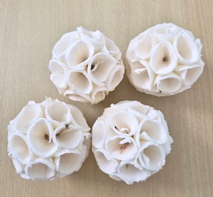 Handmade Sola Wood Flower Decorative Ball Eco-Friendly Everlasting Long Life Indoor/<b>Outdoor</b> Use Graduation Halloween All Seasons - Product Image 1