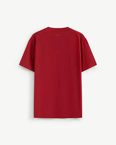 T-shirt pour homme à manches courtes, col rond, en coton 100% écologique, respirant, anti-plis, coupe classique, tricoté, 180g - Product Image 2